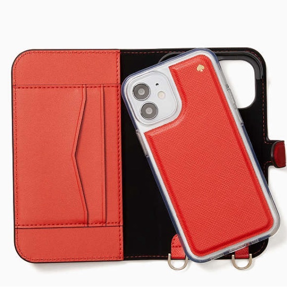 Kate Spade Magnetic Wrap Folio on a Chain IPhone 12 Mini Case - Picture 6 of 6